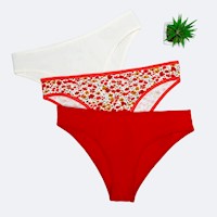 Trusas Mujer Pionier Milk Estamp./Rojo/Milk Litza-S