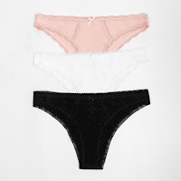 Trusas Mujer Squeeze Blanco/Rose/Negro Mayuuki