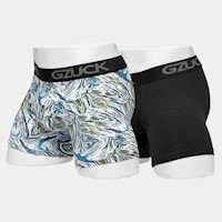 Boxer Hombre Gzuck Black/White Estamp. Tixzon