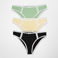Trusas Mujer Squeeze V.Jade/Amarillo/Negro Miroslava