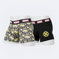 Boxer Hombre Pionier Amarillo Estamp/Negro Maloy-Marvel