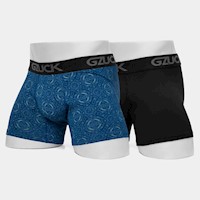 Boxer Hombre Gzuck Navy Blue Est./Black Galt