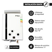 Terma a Gas FDV Paso Continuo 5.5LT GN
