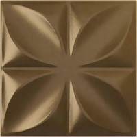 Panle Ekena Millwork de pared 3D decorativo color bronce