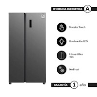 Refrigerador Slim Black 436 L Side By Side FDV