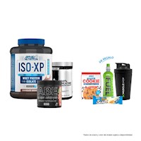 Proteína Aislada ISO-XP 1 kg. + ABE 315 gr. + Creatina 500 gr.