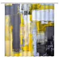Cortinas de Baño Cortina de ducha con ganchos de 70X70"