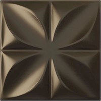 Panel Ekena Millwork cuadrado 3D colr bronce oscuro metálico