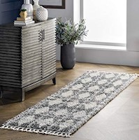 Tapetes Alfombra Diamond Shag  color gris