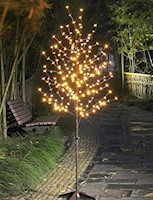 Árbol de cerezo iluminado de 6 pies 208L, luces LED
