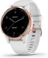 Garmin 010-02172-21 Vivoactive 4S - 40mm -  Rose Gold with White Band
