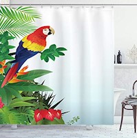 Cortinas de Baño Cortina de ducha con ganchos 84" de largo