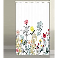 Cortinas de Baño  Cortina de ducha con diseño de flores