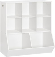 Organizador de juguetes blanco hecho de madera HOOBRO