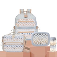 Set Bentgo Mochila Escolar, Lonchera, Porta Lonchera y Tomatodo Whimsy & Wonder