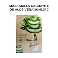 Mascarilla Calmante de Aloe Vera 30mlx10 piezas.
