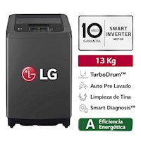 Lavadora LG 13Kg Smart Motion Carga Superior WT13BPBK Negro Claro