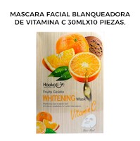 Mascara Facial Blanqueadora de Vitamina C 30mlx10 piezas.