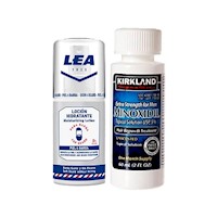 Duo Loción Hidratante LEA Barba de 75 ml + Minoxidil Kirkland de 5% Líquido