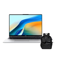 Laptop HUAWEI MateBook D16 i5-12450H 8GB RAM + 512GB ROM - Silver + Backpack