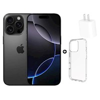 IPHONE 16 PRO MAX 256GB Esim + Cubo Cargador 20W + Case