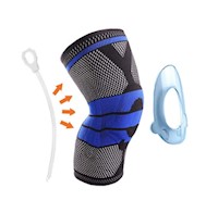 Rodillera Articulada con protector de goma para deporte