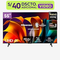 TV Hisense 55" VIDAA 4K Ultra HD Smart TV 55A6N