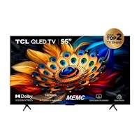 TV TCL 55" QLED 4K UHD Google TV Smart TV 55C655