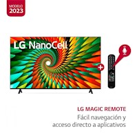 Televisor LG NanoCell 55” 4K Smart TV con ThinQ AI 55NANO77SRA (2023)