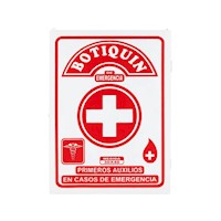 BOTIQUIN PRIMEROS AUXILIOS DE MADERA 30X40