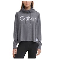 Calvin Klein Performance – Camiseta De Manga Larga Con Capucha Para Mujer