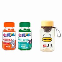 COMBO GOMITAS PARA NIÑOS ELITE NUTRITION- ELITE HIERRO+ELITE ANTI GRIP+TOMATODO