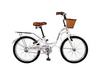 BICICLETA MONARK ROMANTIC GIRL ARO 20" GRIS CLARO