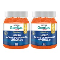 Hierro Para Adultos Gomitas Sottcor 100Gr Chicle x2