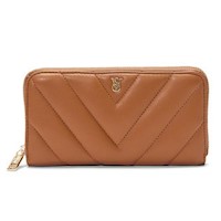 BILLETERA VICTORIA SECRET CON LOGO MARRON