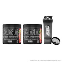 2 Pre-workout ABE 315 gr. + 1 Body Fuel 500 ml. + 1 Shaker 450 ml.