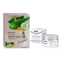 Pack CREMA FACIAL DE DÍA + MASCARILLA FACIAL DE PEPINO Wokali