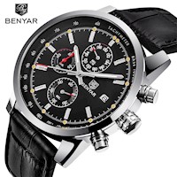 Reloj Hombre BENYAR 5102M Cronógrafos Correa Cuero