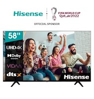 TV Hisense 58" Ultra HD 4K Smart TV 58A6GSV