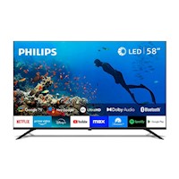 TELEVISOR PHILIPS 58” LED GOOGLE TV UHD 58PUD7019