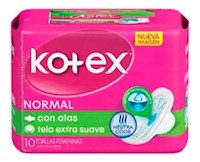 TOALLA FEMENINA KOTEX NOR TELA C-A 10