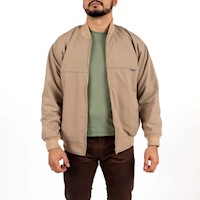 Casaca Legant Hombre Cuello Tejido - Beige