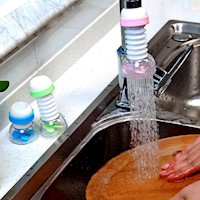Filtro de Grifo para Cocina Baño - Anti Splash Blanco