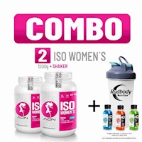 COMBO ADN WOMEN'S - 2 ISO WOMEN'S 1.200 KG. CHOCOLATE + SHAKER