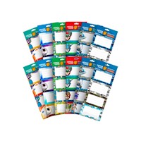 Pack Etiquetas Escolares Niños x12 paquetes