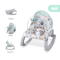 Silla Nido Mecedora de Bebé Fisher Plomo