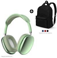 Audífonos Bluetooth P9 Over Ear 5.0 Verde + Mochila basica de regalo