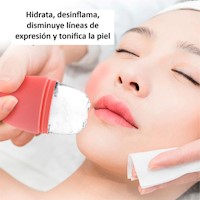 Rodillo de Hielo Masajeador Facial Mujer Cuidado Piel Belleza Rostro Genieka