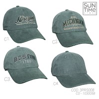 GORRA PRELAVADA UNISEX 3PRS008 SUNTIME VERDE SPORT 1030058