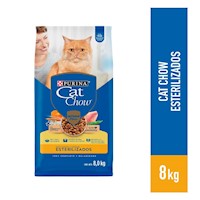 Cat Chow Esterilizados 8kg Alimento Para Gatos
